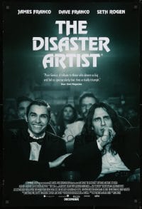 1g344 DISASTER ARTIST advance DS 1sh 2017 Dave & James Franco, Seth Rogan, making of The Room!
