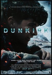 1g357 DUNKIRK advance DS 1sh 2017 Christopher Nolan, Tom Hardy, Murphy, different close-up!