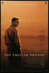 1g368 ENGLISH PATIENT DS 1sh 1997 Ralph Fiennes, in memory, love lives forever, Best Picture Winner!
