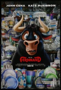 1g379 FERDINAND style B advance DS 1sh 2017 John Cena voices title role, bull in a china shop!