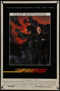 1g383 FIREFOX 1sh 1982 cool C.D. de Mar art of the flying killing machine & Clint Eastwood!
