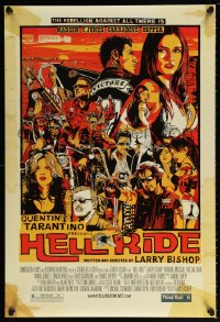 1g462 HELL RIDE DS 1sh 2008 really cool Stout art of motorcycle gang, Michael Madsen, Carradine!