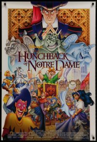 1g478 HUNCHBACK OF NOTRE DAME DS 1sh 1996 Walt Disney, Victor Hugo, art of cast on parade!