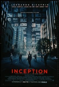 1g490 INCEPTION advance DS 1sh 2010 Christopher Nolan, Leonardo DiCaprio, Gordon-Levitt!