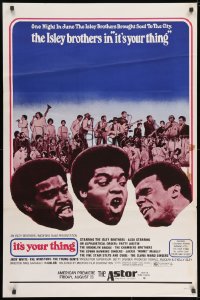 1g519 IT'S YOUR THING 1sh 1970 The Isley Brothers w/Patti Austin, Ike Turner, Tina Turner!