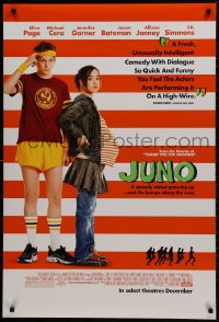 1g527 JUNO style A advance DS 1sh 2007 Ellen Page, Michael Cera, Diablo Cody, Jason Reitman directed