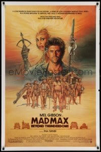 1g594 MAD MAX BEYOND THUNDERDOME 1sh 1985 art of Mel Gibson & Tina Turner by Richard Amsel!