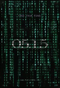 1g612 MATRIX RELOADED holofoil teaser 1sh 2003 Keanu Reeves, free your mind on 05.15!
