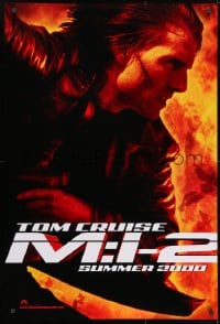 1g627 MISSION IMPOSSIBLE 2 teaser DS 1sh 2000 Tom Cruise, sequel directed by John Woo!