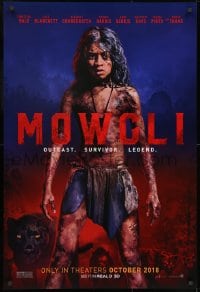 1g634 MOWGLI teaser DS 1sh 2018 Andy Serkis directed, Rudyard Kipling, outcast, survivor, legend!