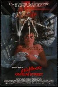 1g652 NIGHTMARE ON ELM STREET 1sh 1984 horror, art of Langenkamp & Robert Englund by Matthew Peak!