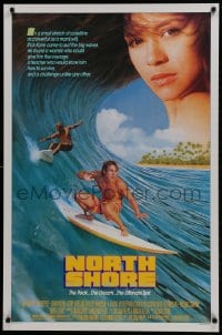1g655 NORTH SHORE 1sh 1987 great Hawaiian surfing image + close up of sexy Nia Peeples!