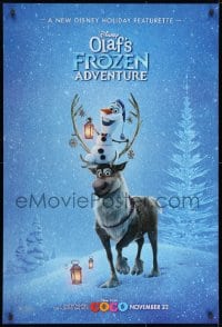 1g665 OLAF'S FROZEN ADVENTURE advance DS 1sh 2017 Walt Disney Pixar Christmas CGI, limited showing!
