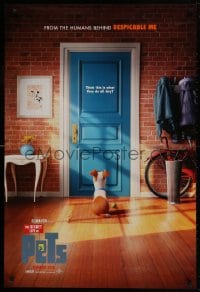 1g773 SECRET LIFE OF PETS advance DS 1sh 2016 Summer style, dog sitting behind door with ball!
