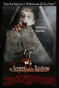 1g774 SERPENT & THE RAINBOW 1sh 1988 directed by Wes Craven, don't bury me, I'm not dead!