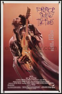 1g792 SIGN 'O' THE TIMES 1sh 1987 rock and roll concert, great image of Prince w/guitar!