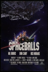 1g820 SPACEBALLS 1sh 1987 Mel Brooks sci-fi Star Wars spoof, Bill Pullman, Moranis, PG-rated!