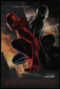 1g828 SPIDER-MAN 3 DS 1sh 2007 Sam Raimi, the battle within, Tobey Maguire in red/black suits!
