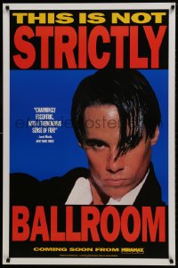 1g862 STRICTLY BALLROOM teaser 1sh 1992 cool close-up image of intense dancer Paul Mercurio!