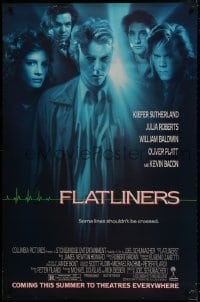 1g002 FLATLINERS half subway 1990 Kiefer Sutherland, Julia Roberts, Kevin Bacon, Baldwin!