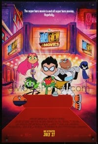 1g884 TEEN TITANS GO! TO THE MOVIES advance DS 1sh 2018 hero movie to end all super hero movies!
