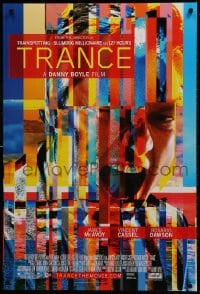 1g921 TRANCE DS 1sh 2013 Danny Boyle directed, James McAvoy, Vincent Cassel, cool image!