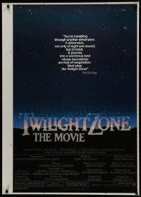 1g930 TWILIGHT ZONE printer's test 1sh 1983 Rod Serling TV series, Spielberg, John Alvin art!