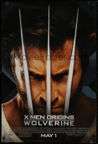 1g991 X-MEN ORIGINS: WOLVERINE style B advance DS 1sh 2009 Hugh Jackman, Marvel Comics super hero!