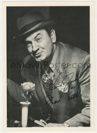 1h094 BRUCE GORDON signed 10x14 REPRO still 1970s he was Frank Nitti in TV's The Untouchables!