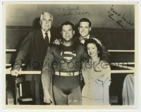 1h841 ADVENTURES OF SUPERMAN signed 8x10 REPRO still 1980s by BOTH Noel Neill AND Jack Larson!