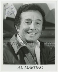 1h555 AL MARTINO signed 8x10 publicity still 1980s head & shoulders smiling portrait of the singer!