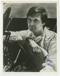 1h842 ALAN ALDA signed 8x10.25 REPRO still 1980s great close up as Hawkeye Pierce in TV's MASH!