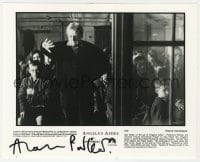 1h272 ALAN PARKER signed 8x10 still 1999 candid of the director on the set of Angela's Ashes!