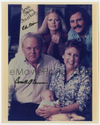 1h736 ALL IN THE FAMILY signed color 8x10 REPRO 1979 by O'Connor, Stapleton, Reiner, AND Struthers!