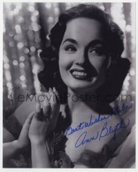 1h847 ANN BLYTH signed 8x10 REPRO still 1980s great smiling portrait of the beautiful actress!