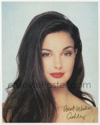 1h545 ASHLEY JUDD signed color 8x10 publicity still 2000s close portrait of the pretty actress!
