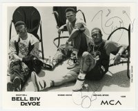 1h559 BELL BIV DEVOE signed 8x10 publicity still 1990s by Ricky Bell, Ronnie DeVoe AND Bivins!