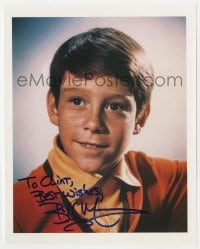 1h742 BILL MUMY signed color 8x10 REPRO still 1990s head & shoulders portrait of the child star!