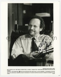 1h290 BILLY CRYSTAL signed 8x10 still 1999 great close up as a psychiatrist in Analyze This!