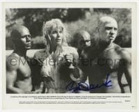 1h294 BO DEREK signed 8.25x10 still 1981 she's captured by Ivory People in Tarzan the Ape Man!