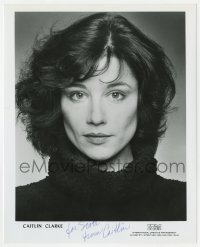 1h567 CAITLIN CLARKE signed 8x10 publicity still 1980s great portrait of the pretty actress!