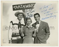 1h302 CALLAWAY WENT THATAWAY signed TV 8.25x10.25 still R1960s by Fred MacMurray AND Dorothy McGuire!