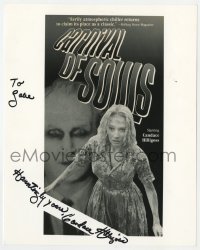1h568 CANDACE HILLIGOSS signed 8x10 publicity still 1990s on a great ad from Carnival of Souls!