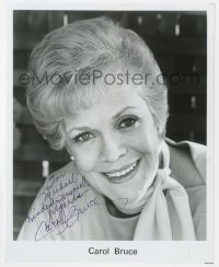 1h570 CAROL BRUCE signed 8x10 publicity still 1980s portrait of the actress later in her career!