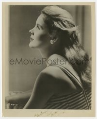 1h304 CARROLL BAKER signed 8x10 still 1950s youthful profile portrait of the sexy actress!