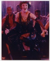 1h751 CATHERINE ZETA-JONES signed color 8x10 REPRO still 2000s performing as Velma Kelly in Chicago!