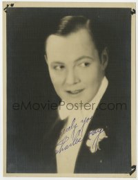 1h305 CHARLES RAY signed deluxe 6.5x8.5 still 1920s great head & shoulders portrait in tuxedo!