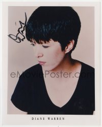 1h548 DIANE WARREN signed color 8x10 publicity still 1990s great portrait of the songwriter!