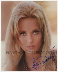 1h767 FAYE DUNAWAY signed color 8x10 REPRO still 1967 young sexy close up from The Happening!