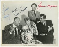 1h351 FOREVER DARLING signed TV 8x10 still R1960s by Lucille Ball, Desi Arnaz AND James Mason!
